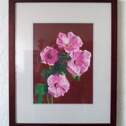 Blüten, Temperafarbe