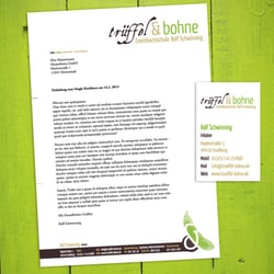 Trüffel & Bohne – Geschäftsaustattung