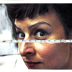 analoge Collage – Foto, Farbe, Fahrscheine