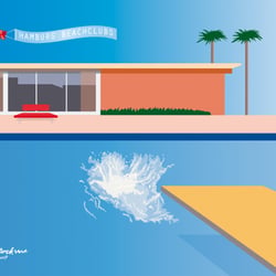 im Stil von David Hockney