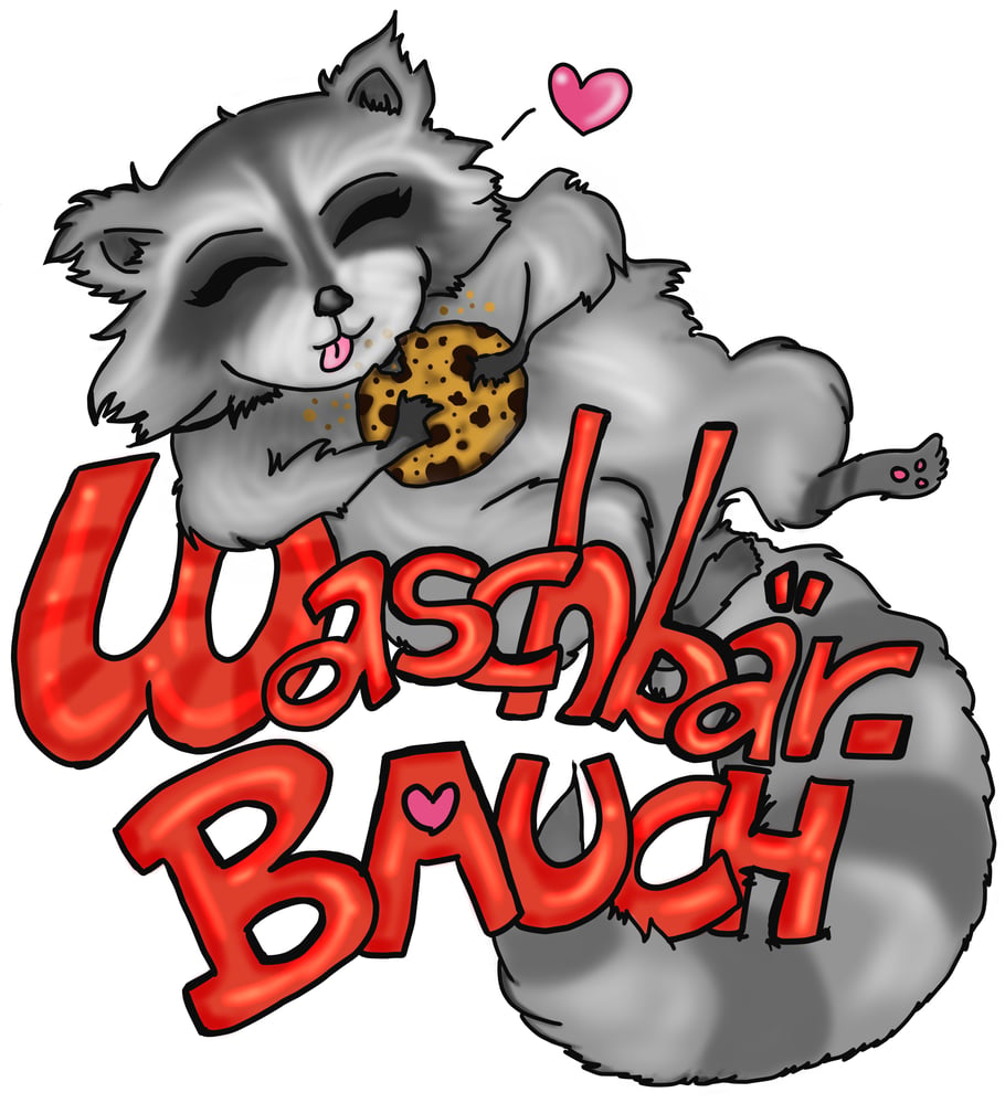 T-Shirt Design – Waschbärbauch