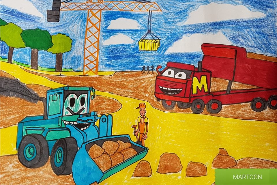Auf der Baustelle ist immer viel zu tuen!