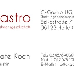 Visitenkarte C-Gastro UG
