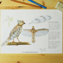 ‚Blaudrachenhäher‘ – fiktive Naturstudie
