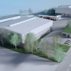 3D Darstellung / Architekturrendering / Baubetriebshof