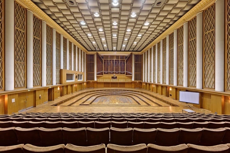 Ehemaliges Rundfunkgelände Nalepastraße Berlin (1) – Großer Sendesaal