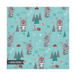 Geschenkpapier – Hasen und Weihnachten