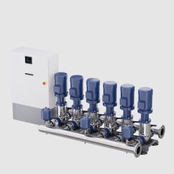Modulare Mehrpumpenanlage 3D Visualisierung