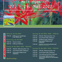 Flyer Patchworktage Meiningen 2022