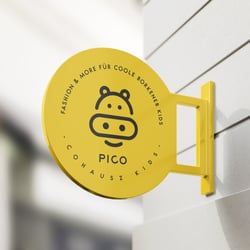 Pico Kindermode Borken Beschilderung Aussenbereich