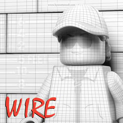 Ghetto Lego Eazy E Wireframe