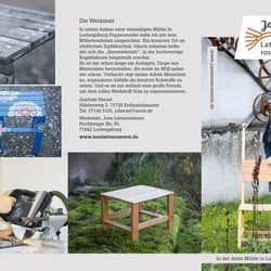 Flyer für die Lattenrosterei (Upcycling-Möbel)