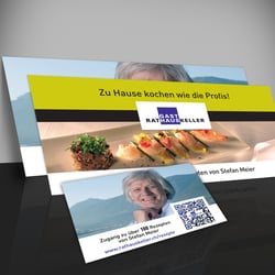 Teaserkarten Visitenkartengröße und DIN lang