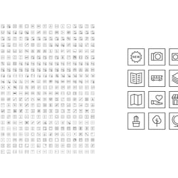 540 Minimalist Icon Set