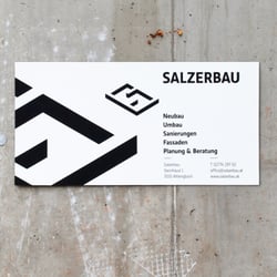 Salzerbau Bautafel
