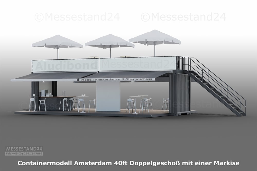 Seecontaineranlage für Roadshows, Messen und Events