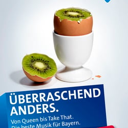 CityLight-Poster KiwiEi, Bayern 1
