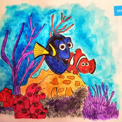 Zwei Fische auf der Suche nach Nemo. Ich liebe diese tolle Unterwasserwelt!