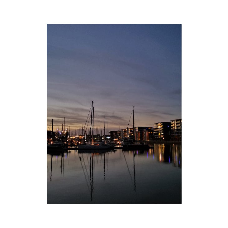 BREMERHAVEN BY NIGHT – HAFENBECKEN MIT SEGELSCHIFFEN