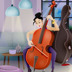 Illustration „Schwarze Witwe“