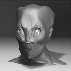 3D Charakter Alienhead