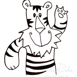 Ausmalbild „Tiger“
