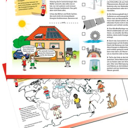 Schulheft mit Infos, Aufgaben und Rätsel Über die THEMEN REGIONAL, MUTTERERDE, ENERGIE im Auftrag von Young Enterprises Media