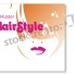 Layoutvorlage für eine Visitenkarte / Friseur und Hair-Stylist