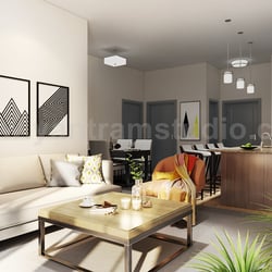 Modern Kitchen Living Room Combo