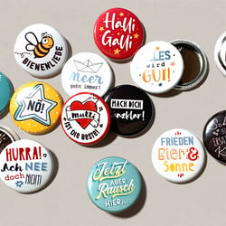 pinback buttons – kunde: missellipirellishop