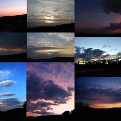 ABEND-IMPRESSIONEN – SONNE – WOLKEN – HIMMEL – Collage