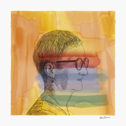 Prägung  Fotografie, Aquarell und Bleistiftzeichnung
