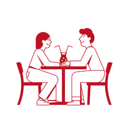 Illustration zum Valentinstag