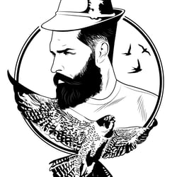 man and bird