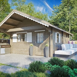 Blockbohlenhaus für ein nettes Wochenende