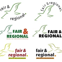 Entwürfe für Logo fair & regional Bio Berlin-Brandenburg
