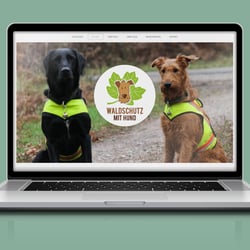 Webdesign – Waldschutz mit Hund