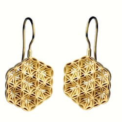 „Fleur“  Ohrschmuck, 750/Gelbgold