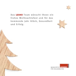 Weichnachtskarte Schreinerei Legno