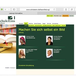Website Schule Eins