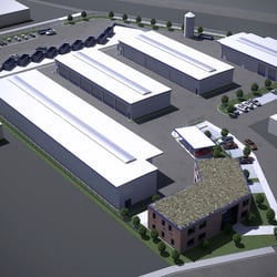 3D Architekturvisualisierung Baubetriebshof / Kommunale Bauten