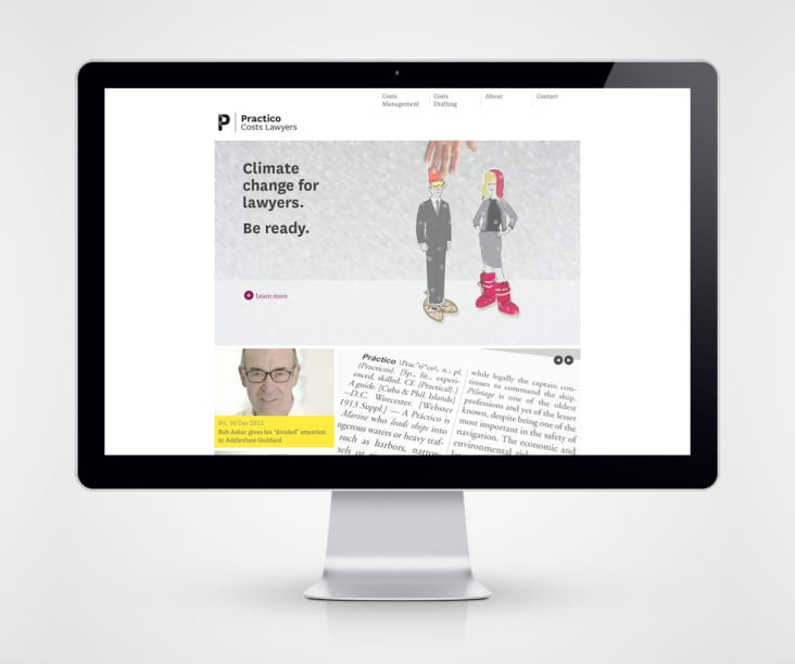 Practico Costs Lawyers, London, UK / Corporate Identity + Website, 2012