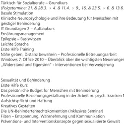 Fortbildungsprorgamm Lebenshilfe