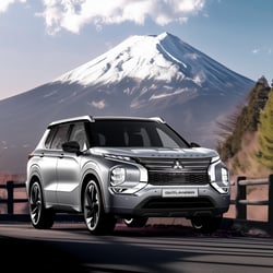 Der Mitsubishi Outlander auf der Reise von Japan nach Deutschland