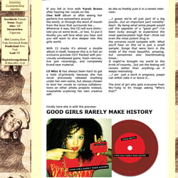 Press Release zum Album Release von „Good Girls Rarely Make History“  (10|2008)