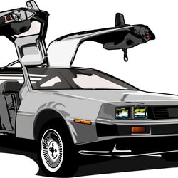 Car illustration – Delorian