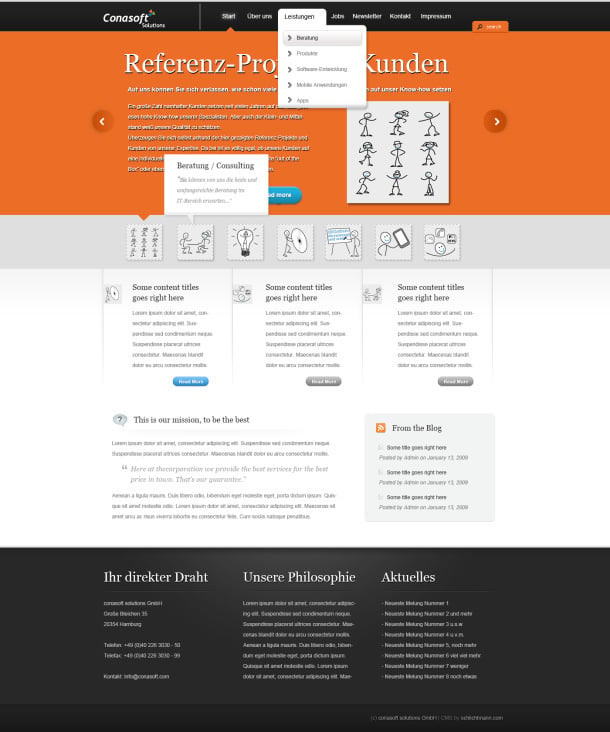 Conasoft Solutions GmbH Website Relaunch