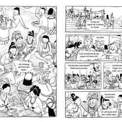 „Omen“, Masterarbeit an der Kunsthochschule Kassel, Graphic Novel (160 Seiten) über den Untergang der antiken Maya