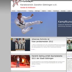 www.karateverein-zanshin.de – Internetpräsenz des Sportvereins Zanshin Göttingen