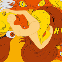 Illustration: Die Vogelfrau